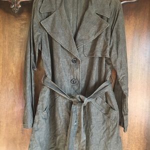 ECCOCI 100% Linen Trenchcoat Jacket